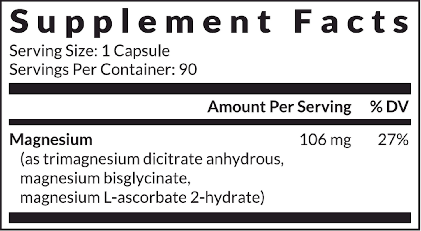 Magnesium³ 90 Capsules