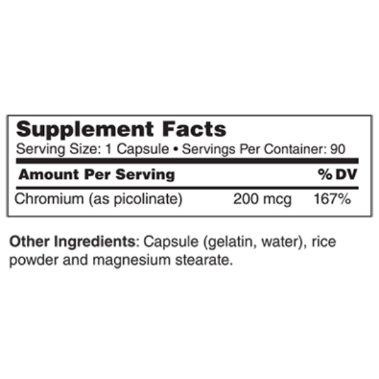 Chromium Picolinate 200 mcg (10036)