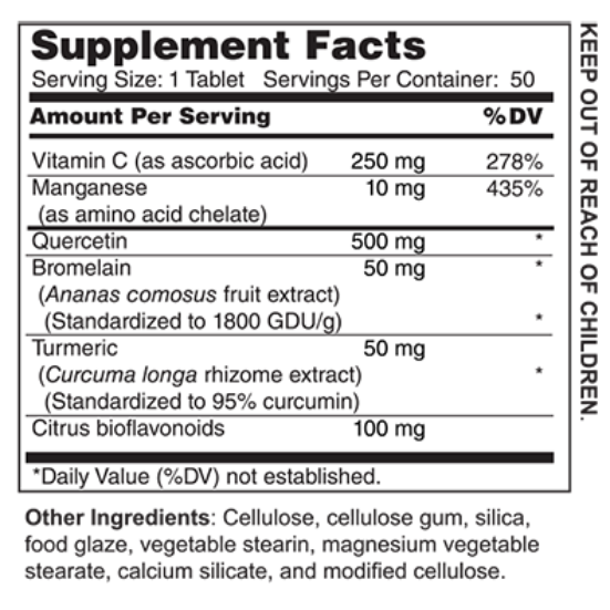 Quercetin Plus 500 mg (10128)