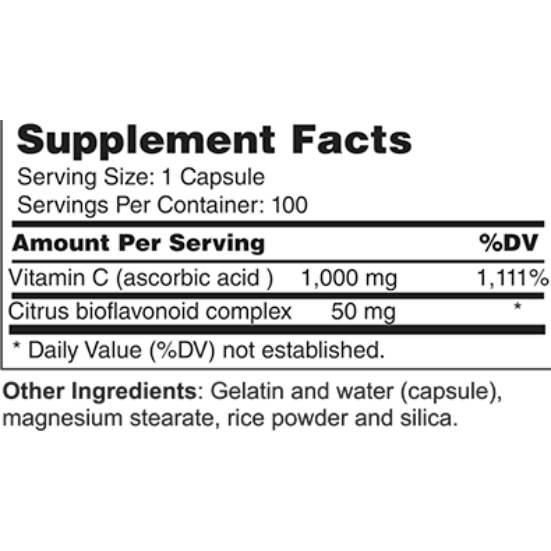 Vitamin C 1000 mg w Bioflavonoid Complex (10154)