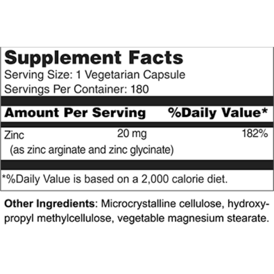 Zinc Chelate 20 mg (10381)