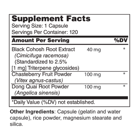 Black Cohosh Plus 40 mg (10015)