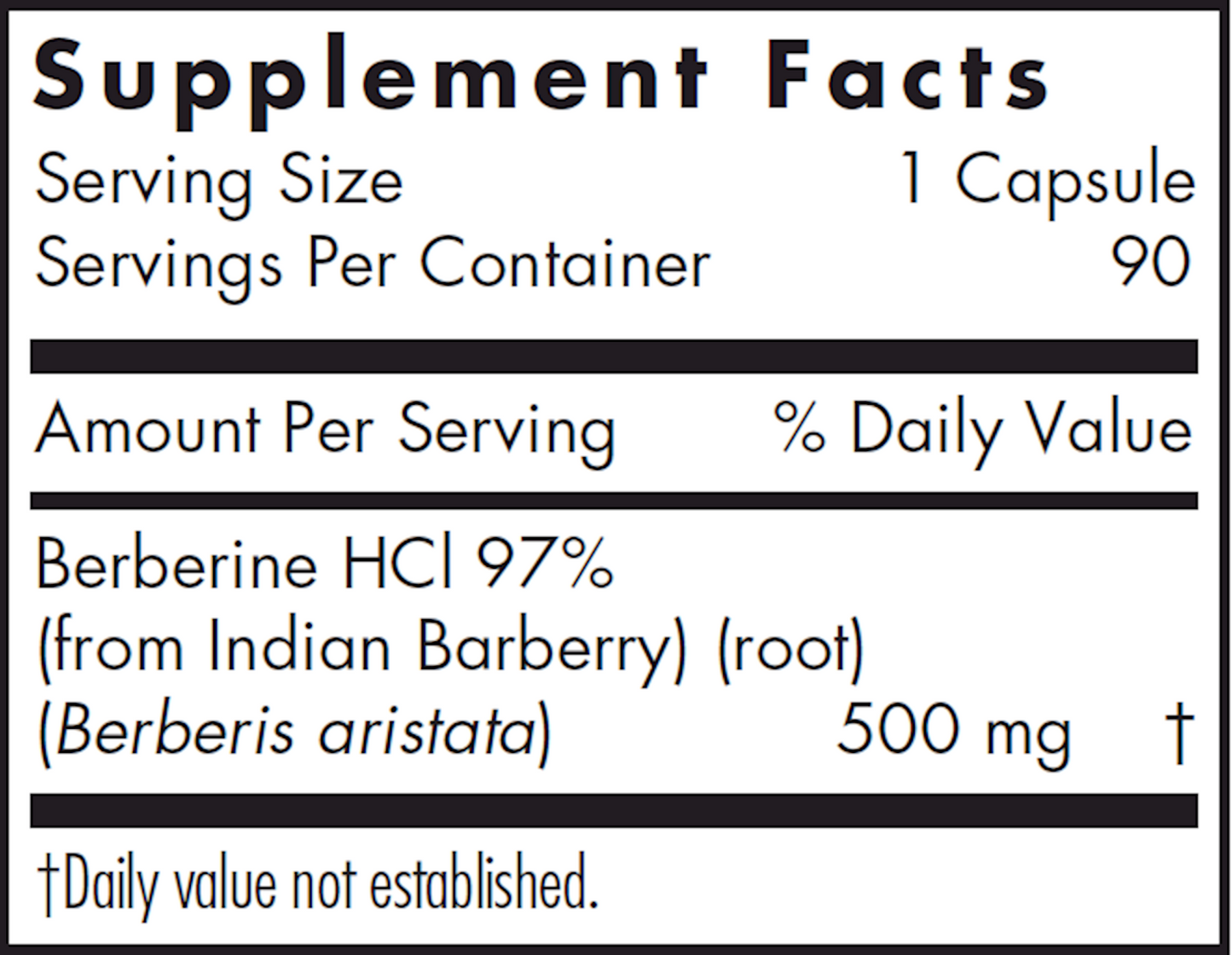 Berberine 500 90 vegcaps