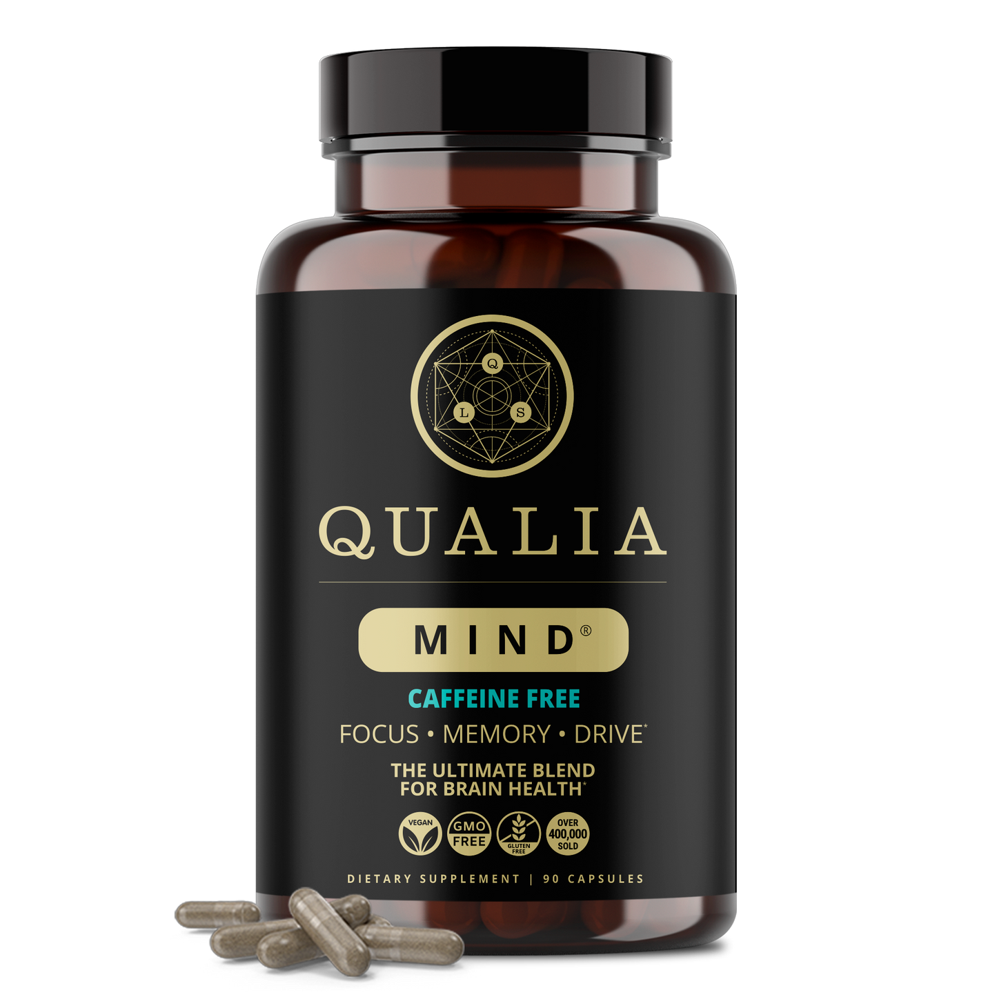 Qualia Mind 90 vegcaps Caffeine Free