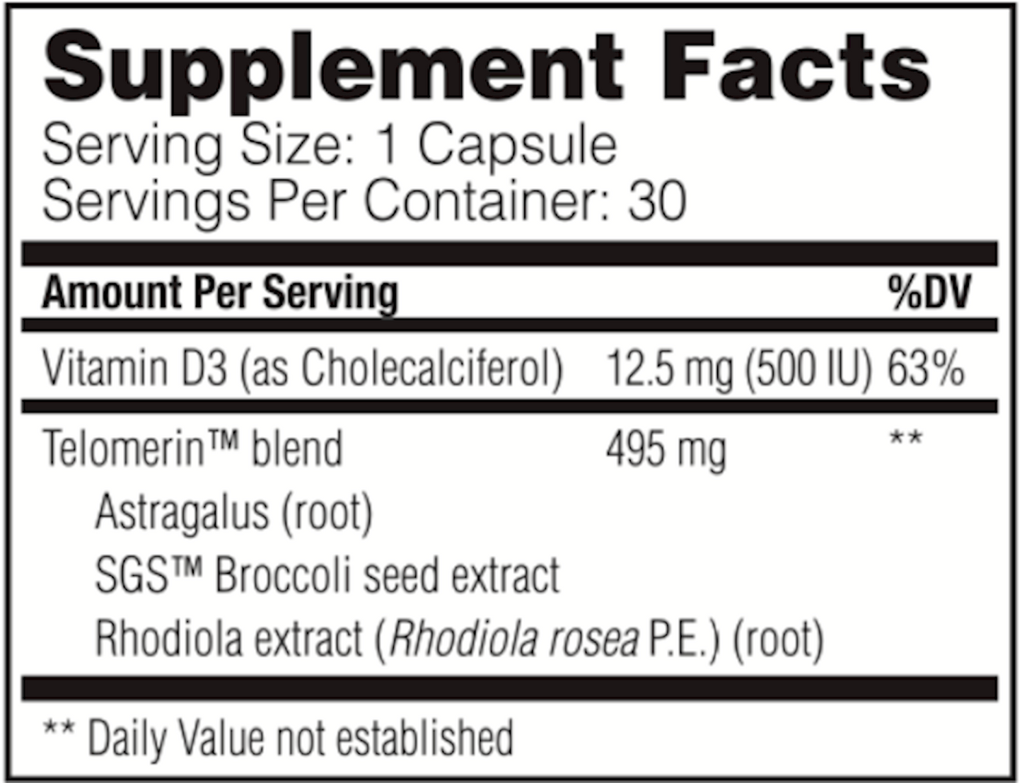 Telomere Pro™ 30 Capsules