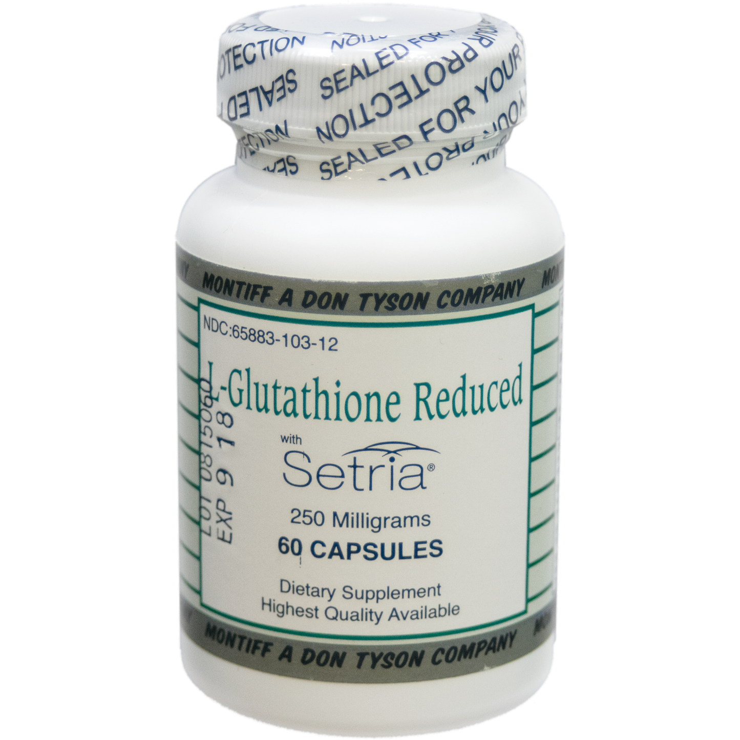 L-Glutathione Reduced 250 mg 60 caps