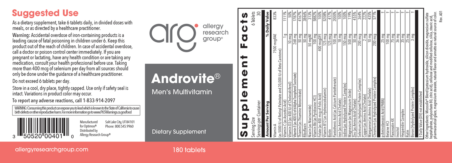 Androvite® 180 tablets