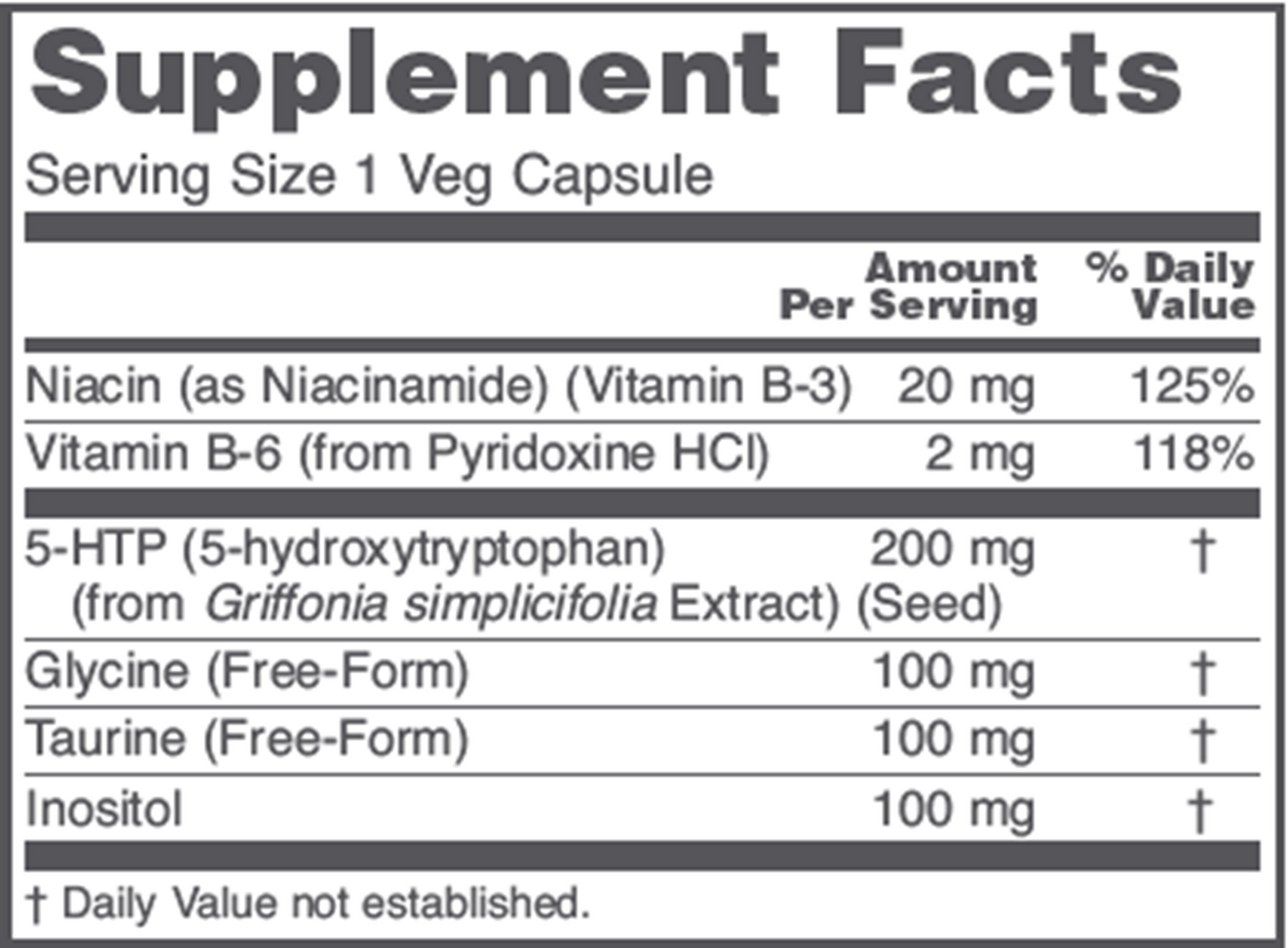 5-HTP 200 mg 60 vegcaps