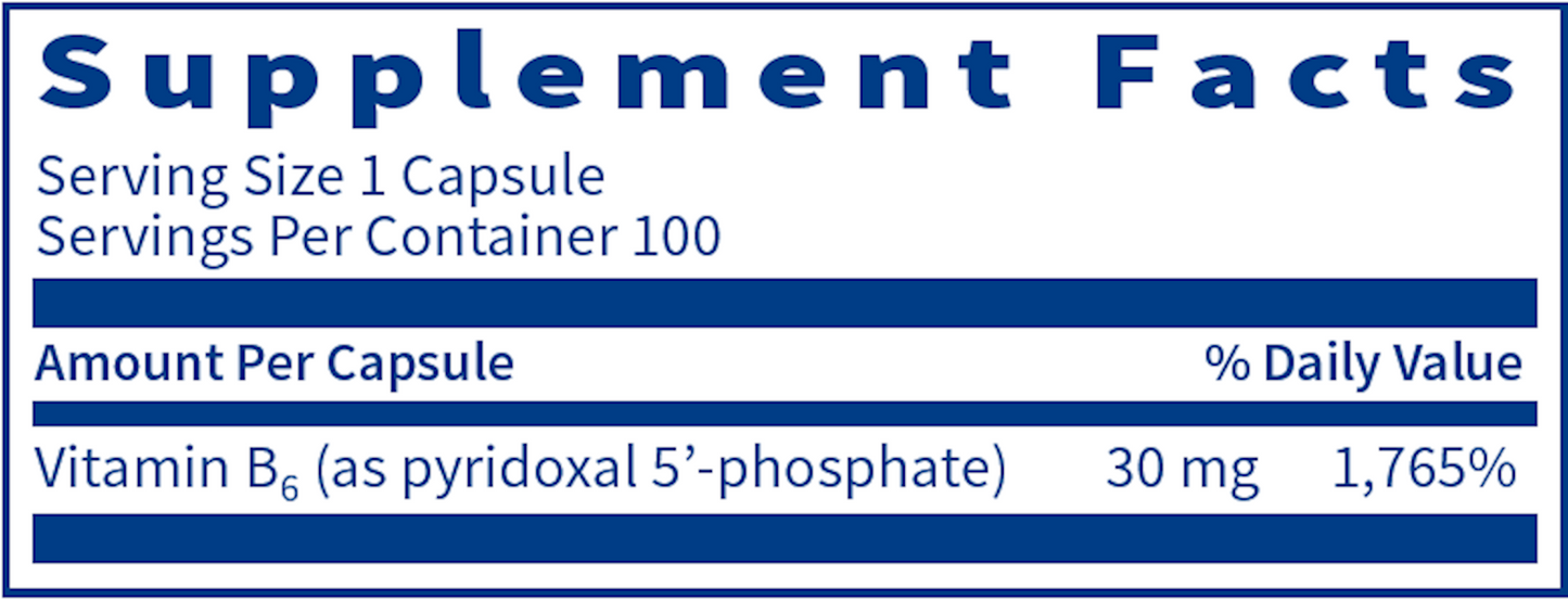 P-5-P Pyridoxal-5-Phosphate 100 vegcap