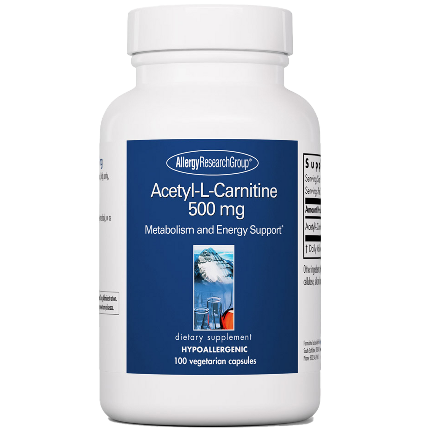 Acetyl-L-Carnitine 500 mg 100 caps