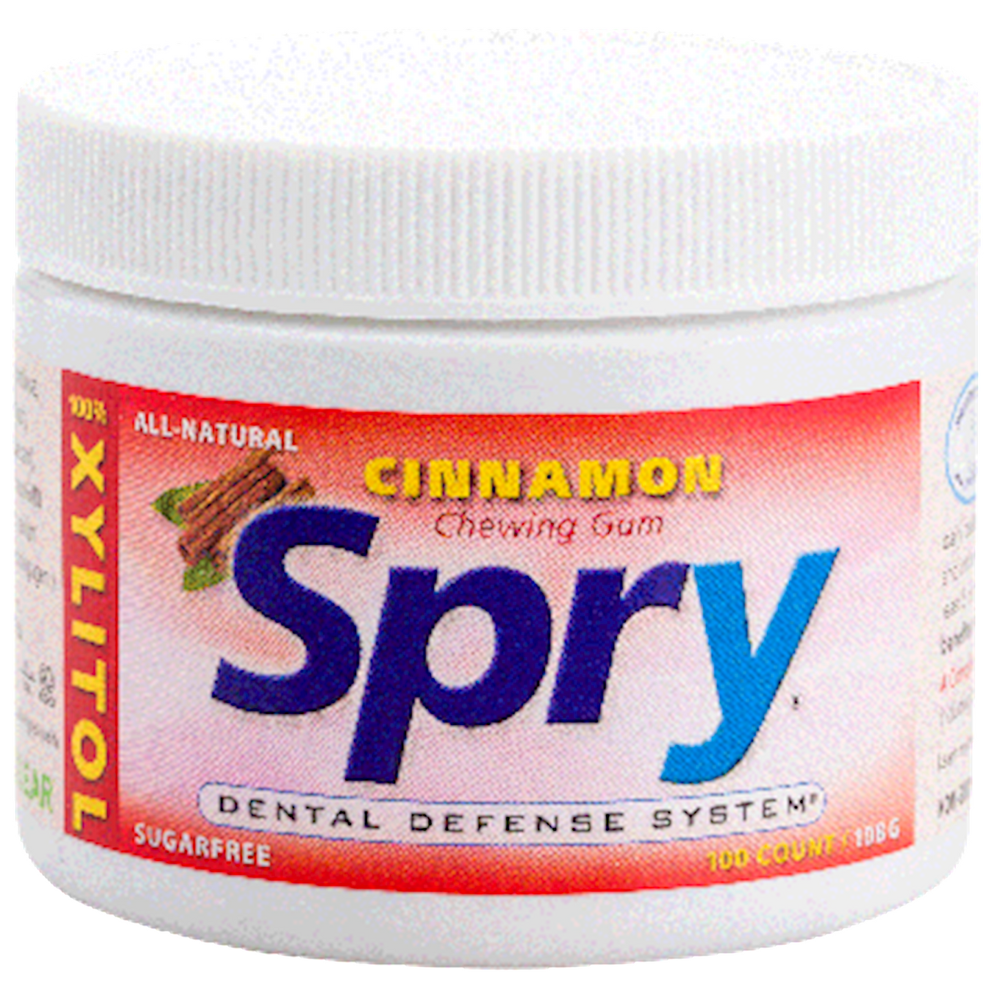 Spry Xylitol Gum Cinnamon 100 ct