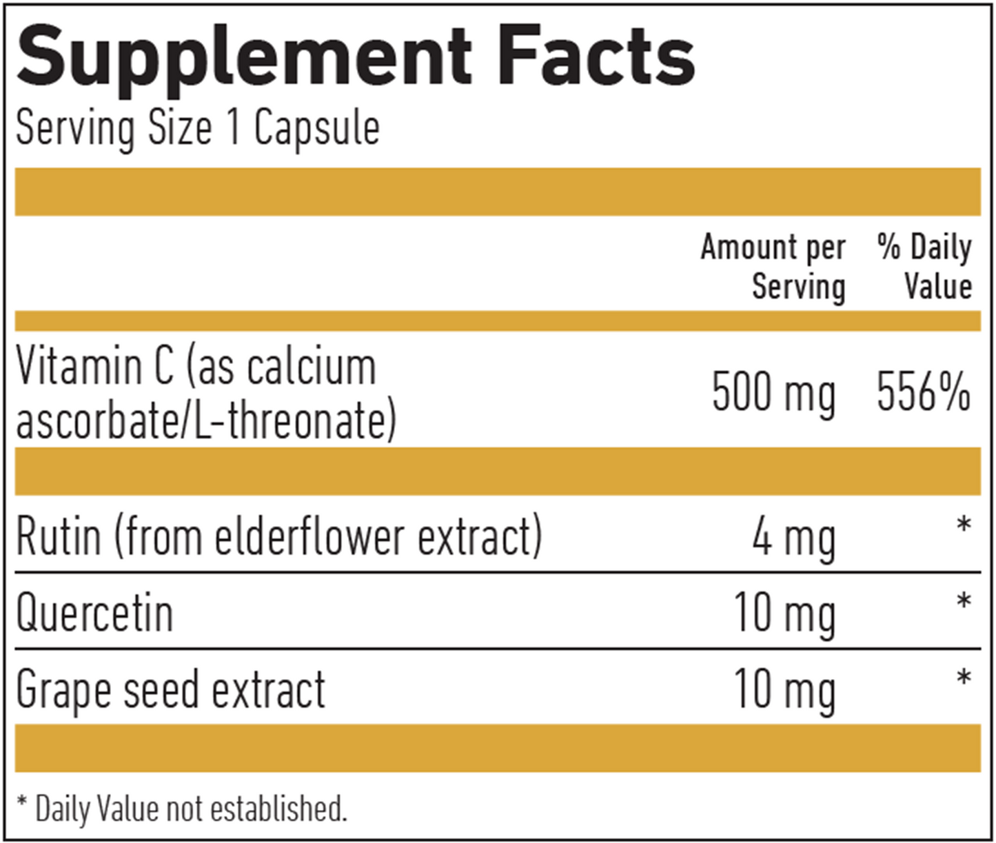 Vitamin C 500 mg buffered 90 vegcaps