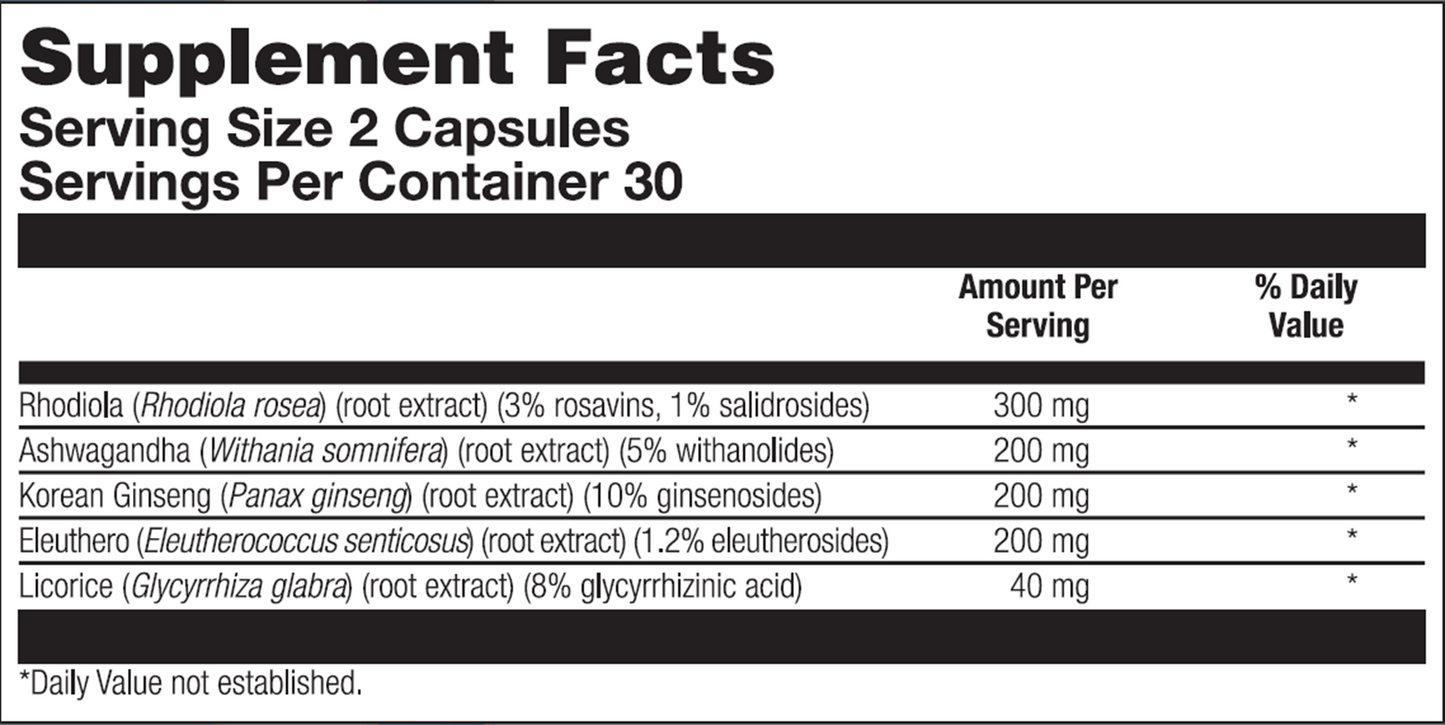 BioAdaptogen Ultra 60 vegcaps