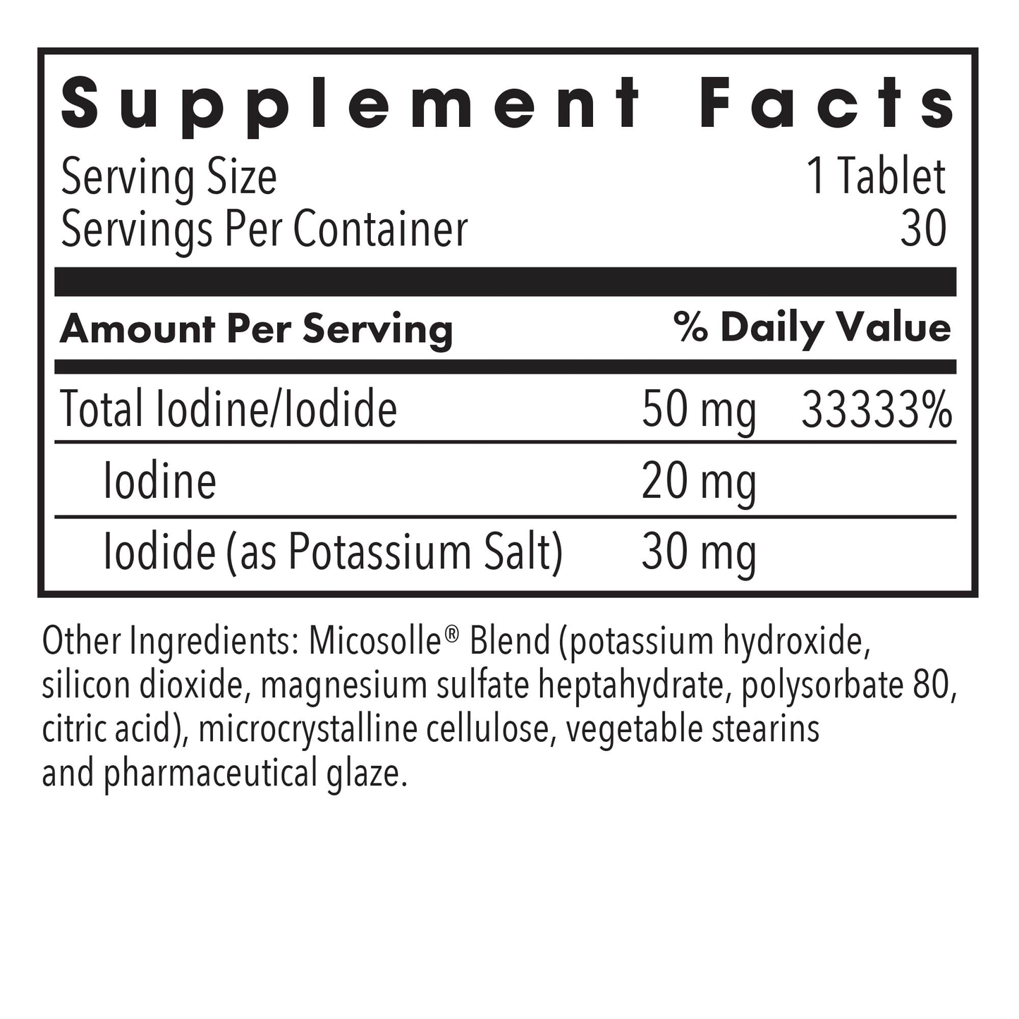 Iodoral® 50 mg 30 tabs