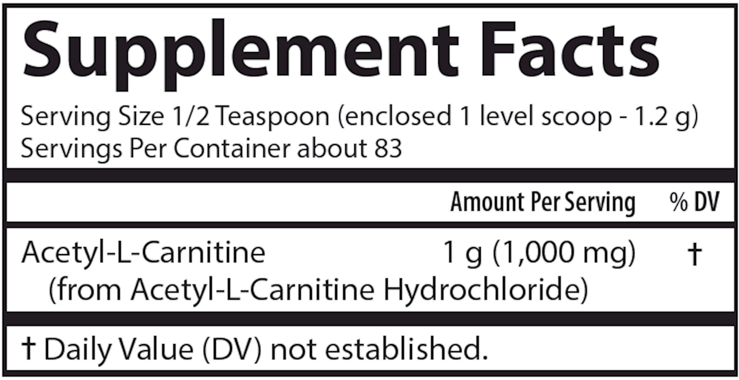 Acetyl L-Carnitine Powder 100 gms