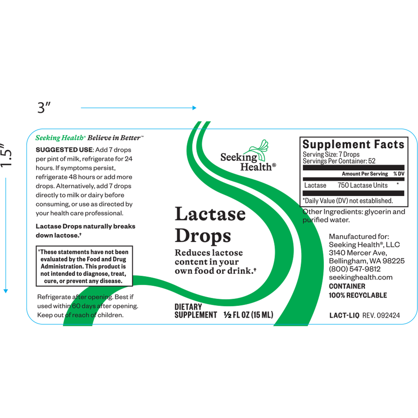 Lactase Drops .5 fl oz