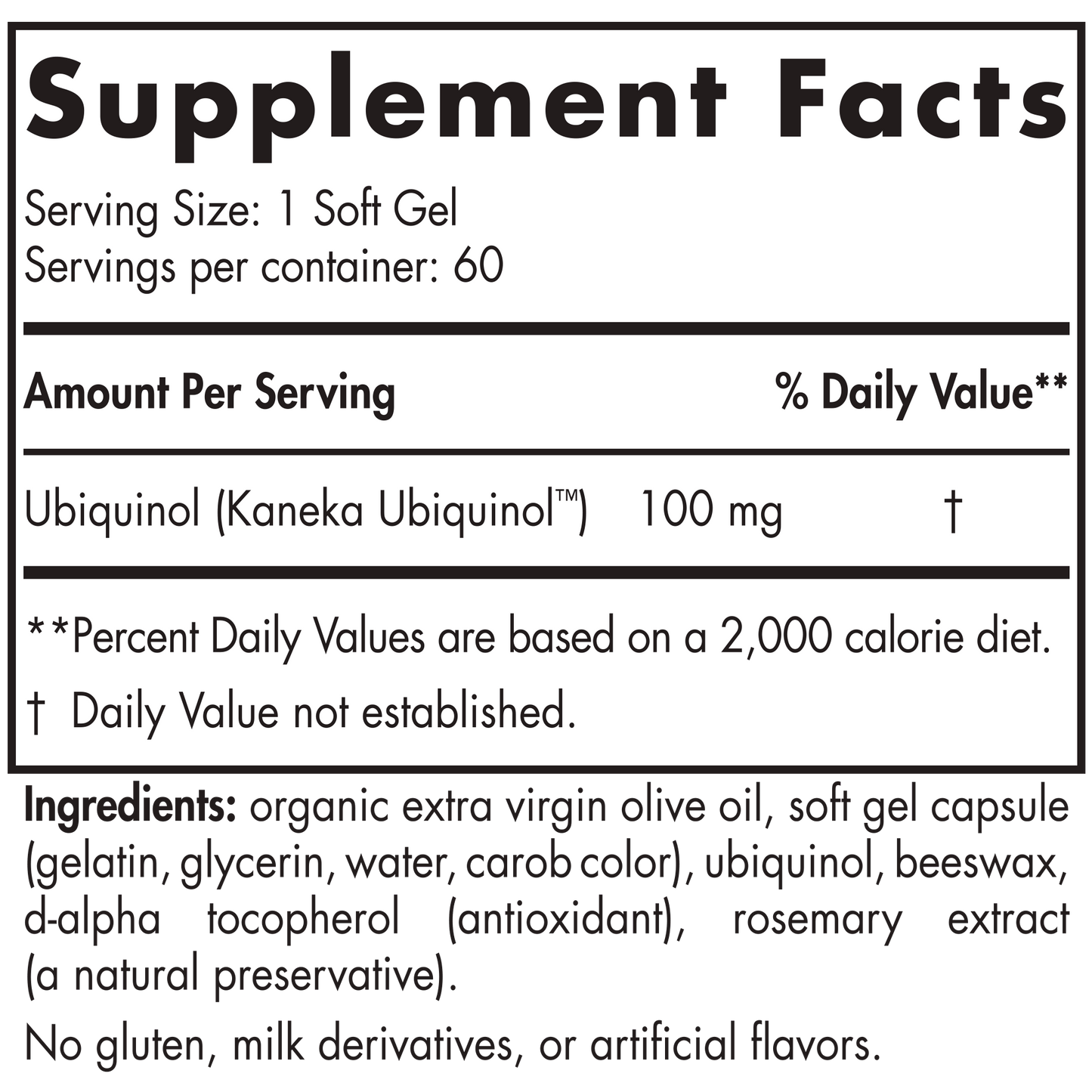 Nordic CoQ10 Ubiquinol 60 softgels