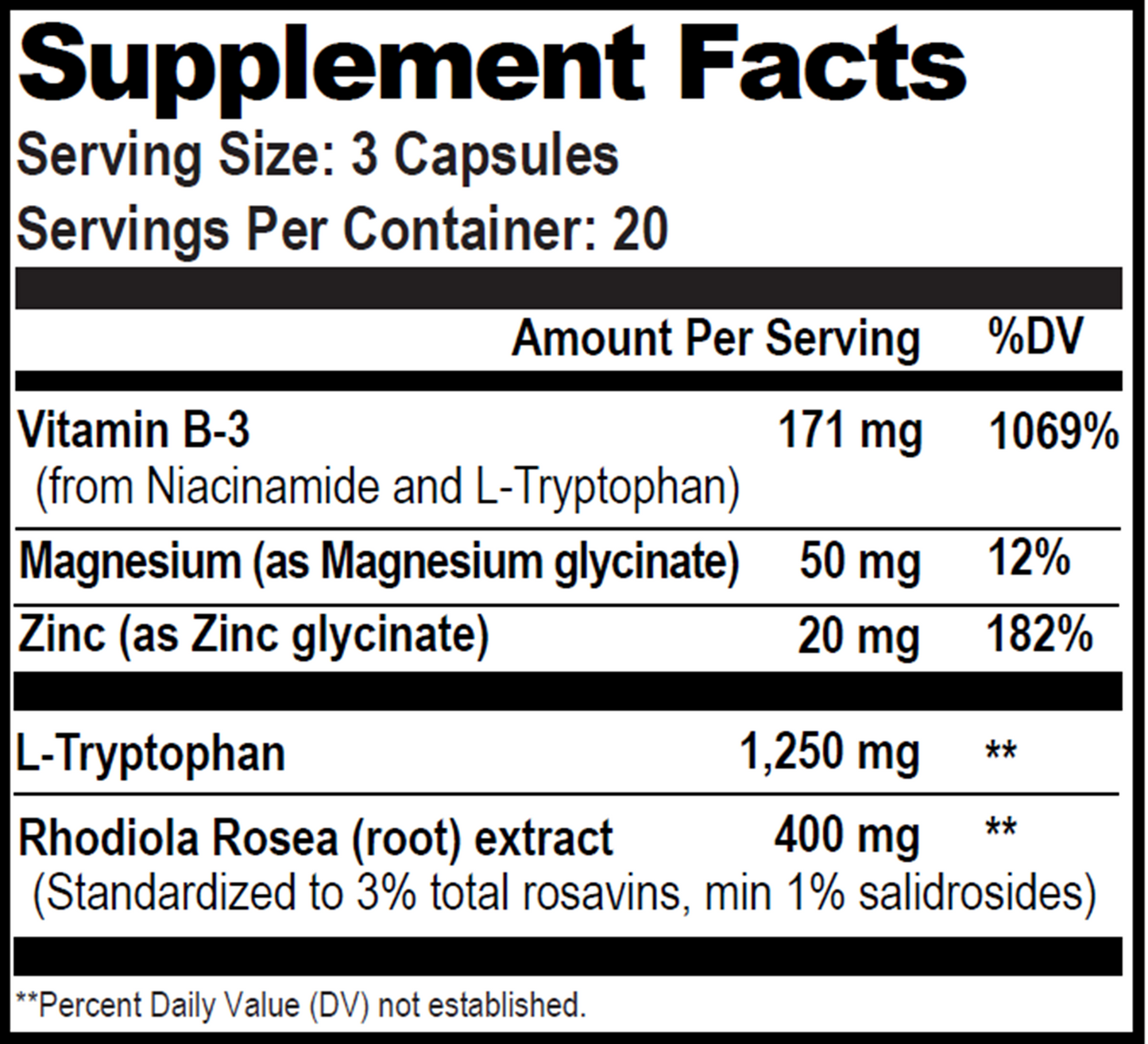 Serotonin Brain Food 60 vegcaps