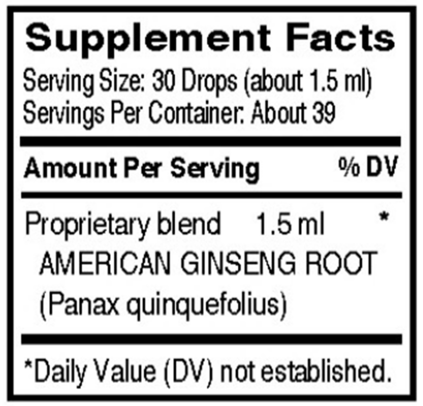 American Ginseng 2 fl oz