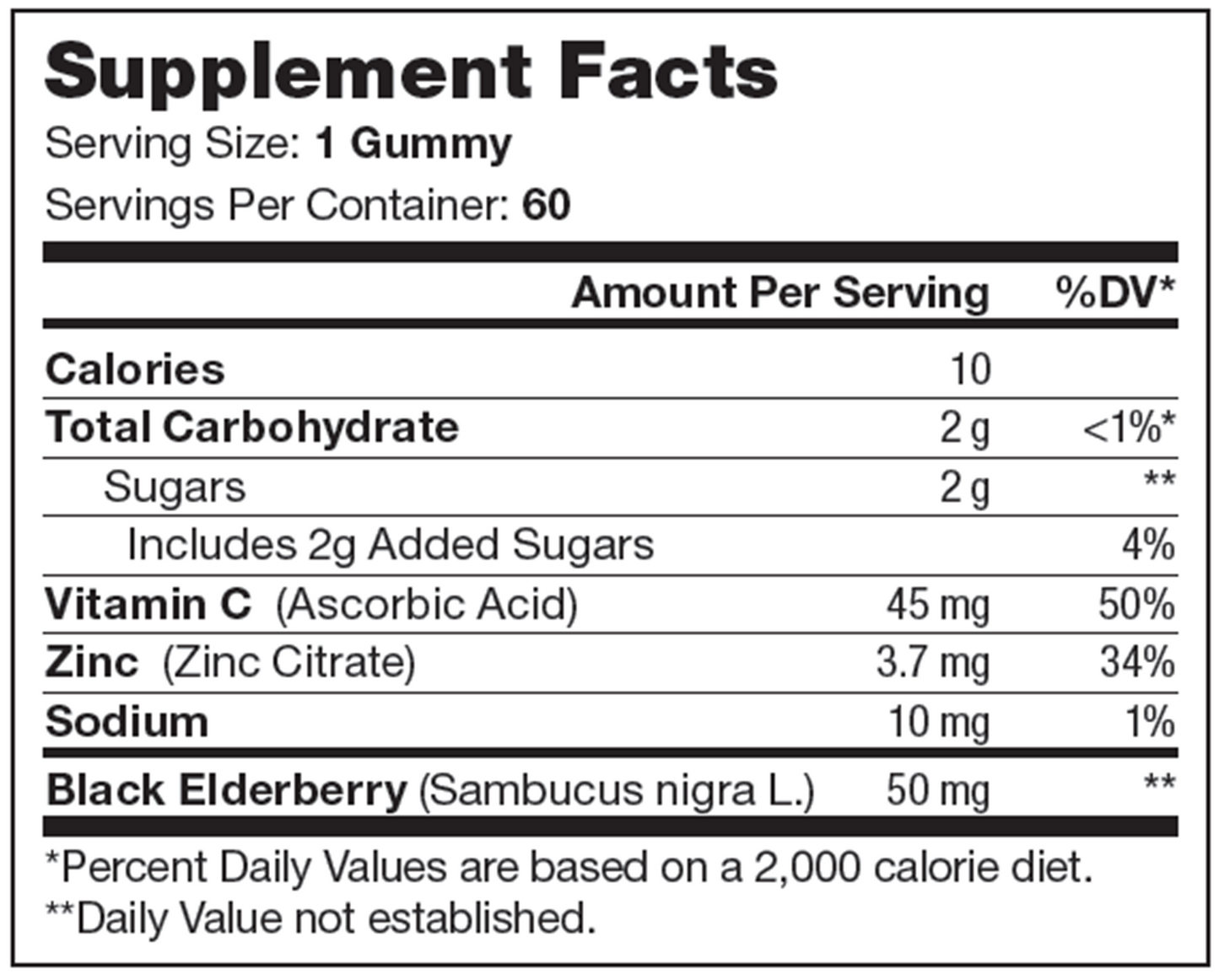 Immunity Gummies 60 gummies