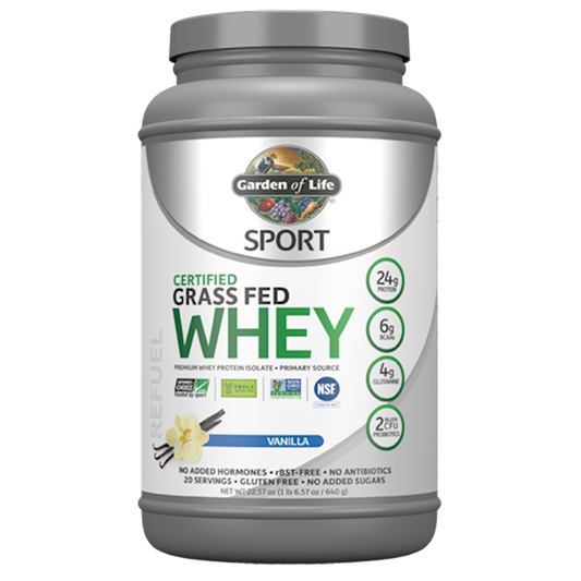 Sport Cert. Grass Fed Whey Van 640 g