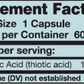 Alpha Lipoic Acid 100 mg 60 caps