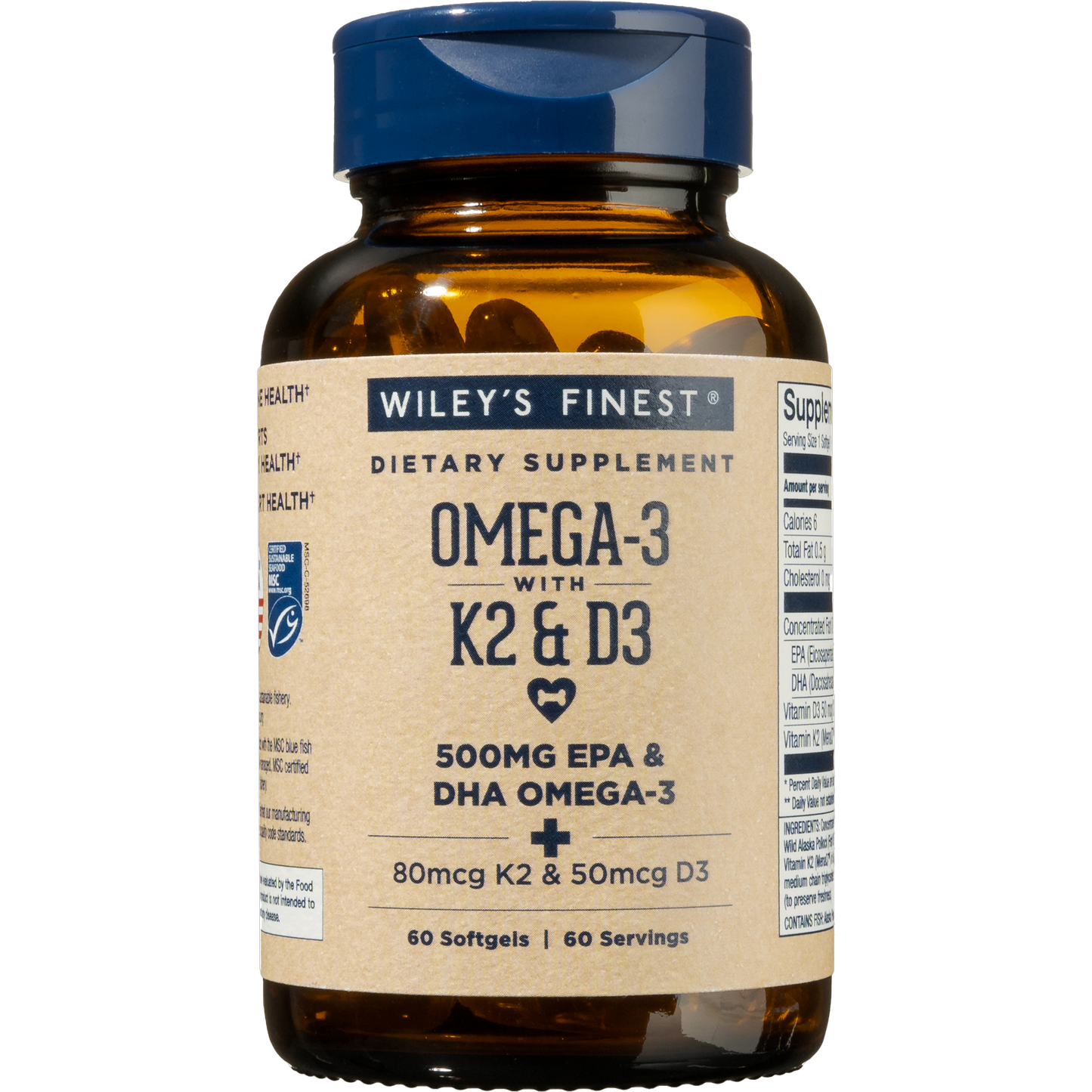 Omega-3 with K2 & D3 60sg