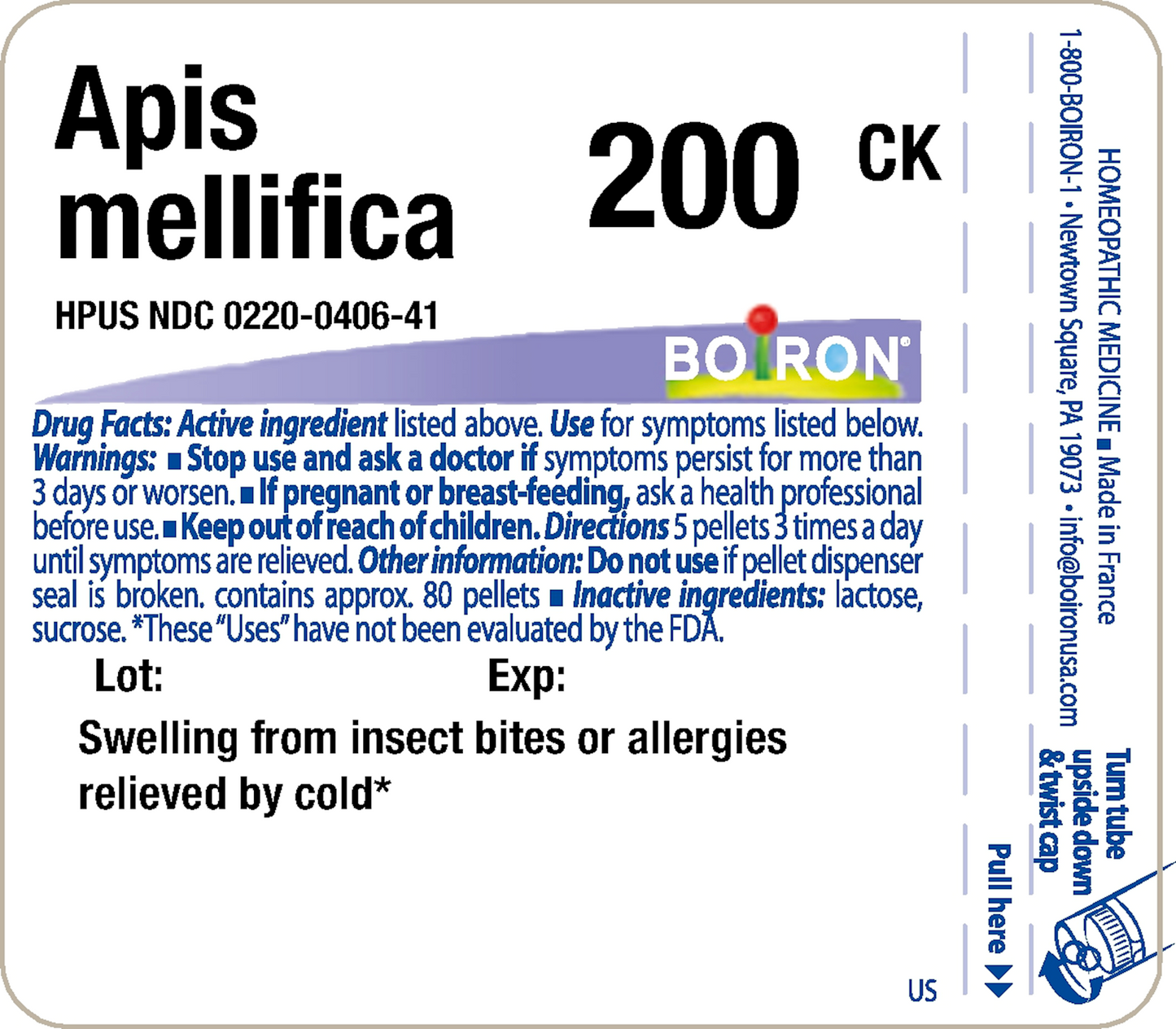 Apis mellifica 200CK 80 plts