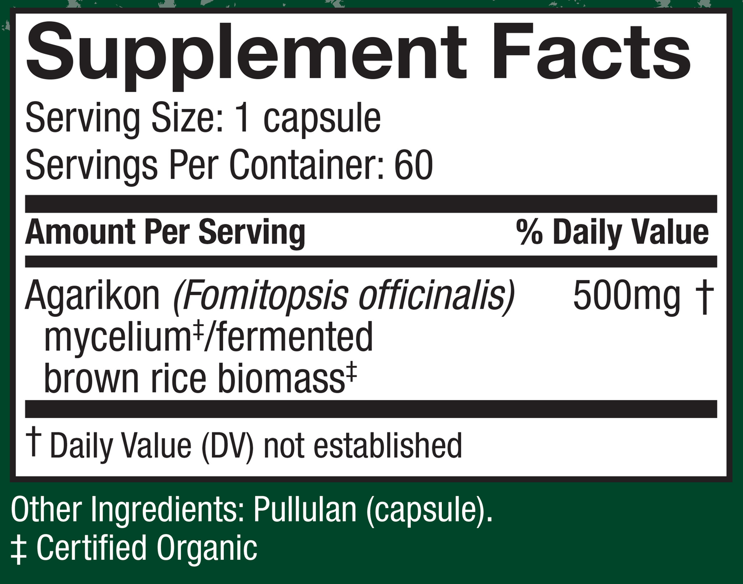 Agarikon Capsules 60 vegcaps