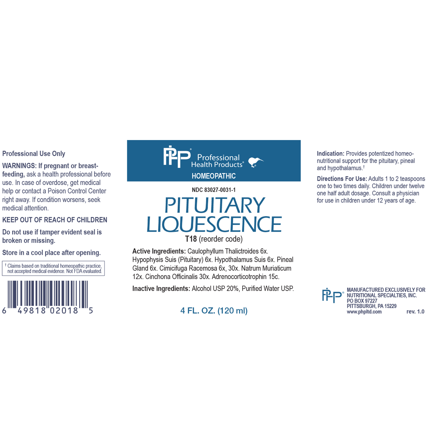 Pituitary Liquescence 120mL