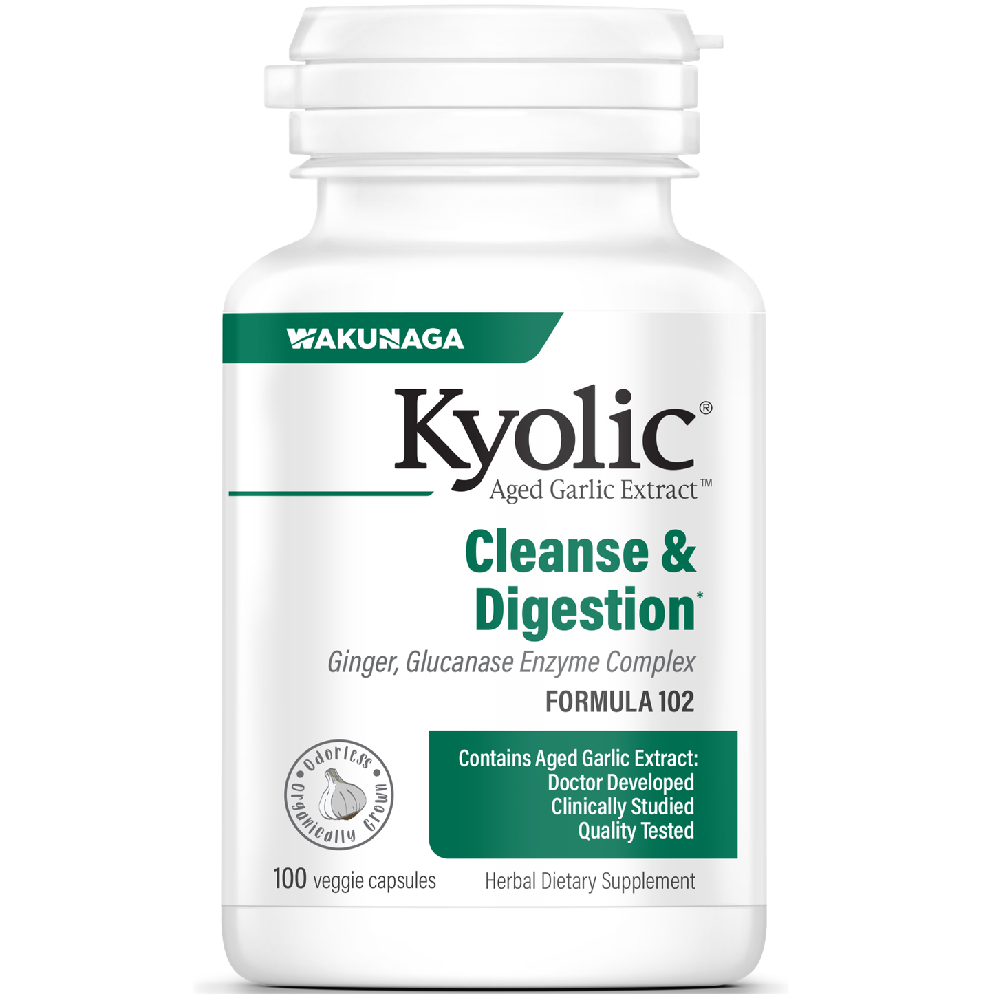 Kyolic Cleanse & Digest 102 100 vegcaps