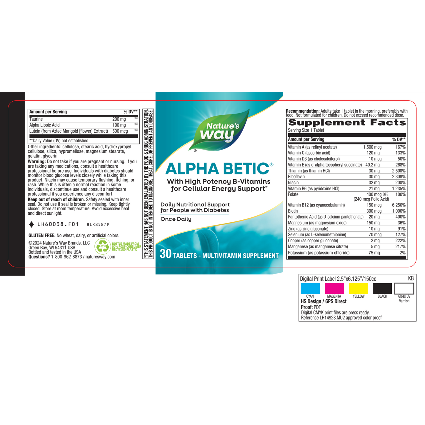 Alpha Betic Multi-Vitamin 30 tabs