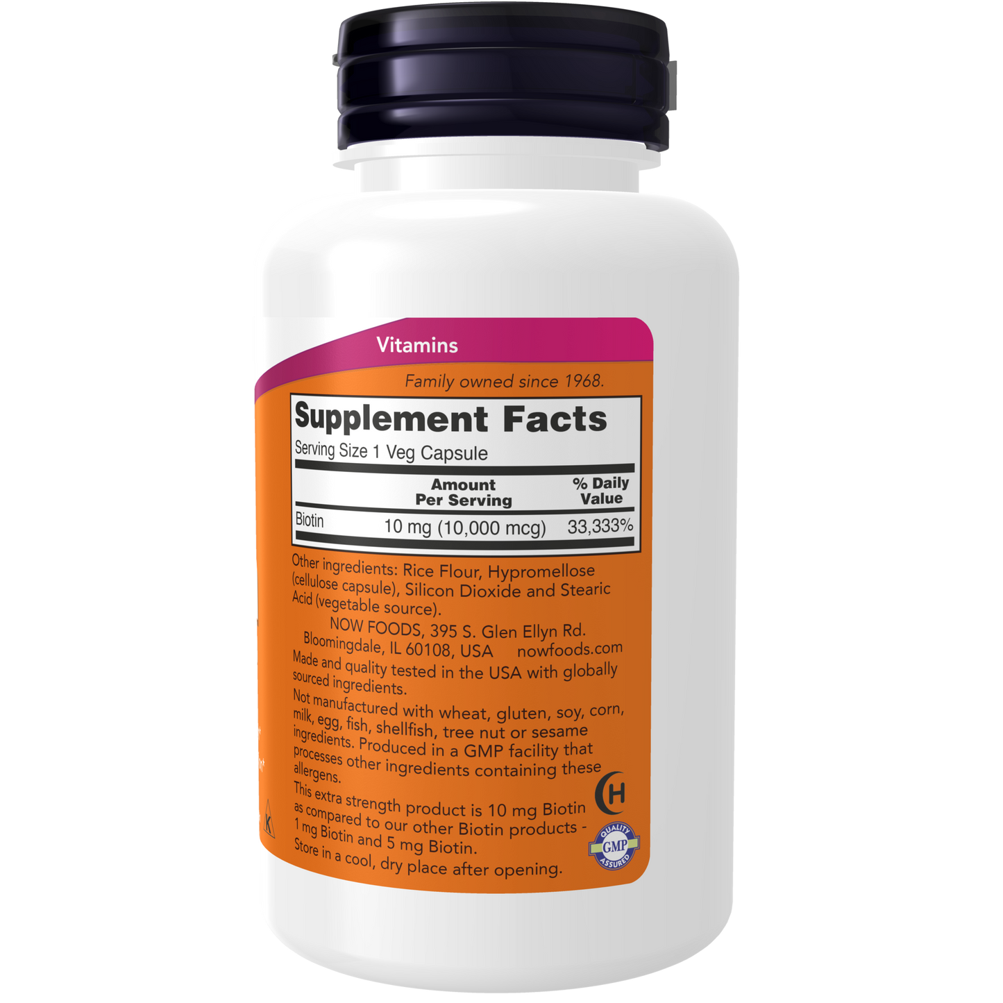 Biotin Extra Strength 10 mg 120 vcaps