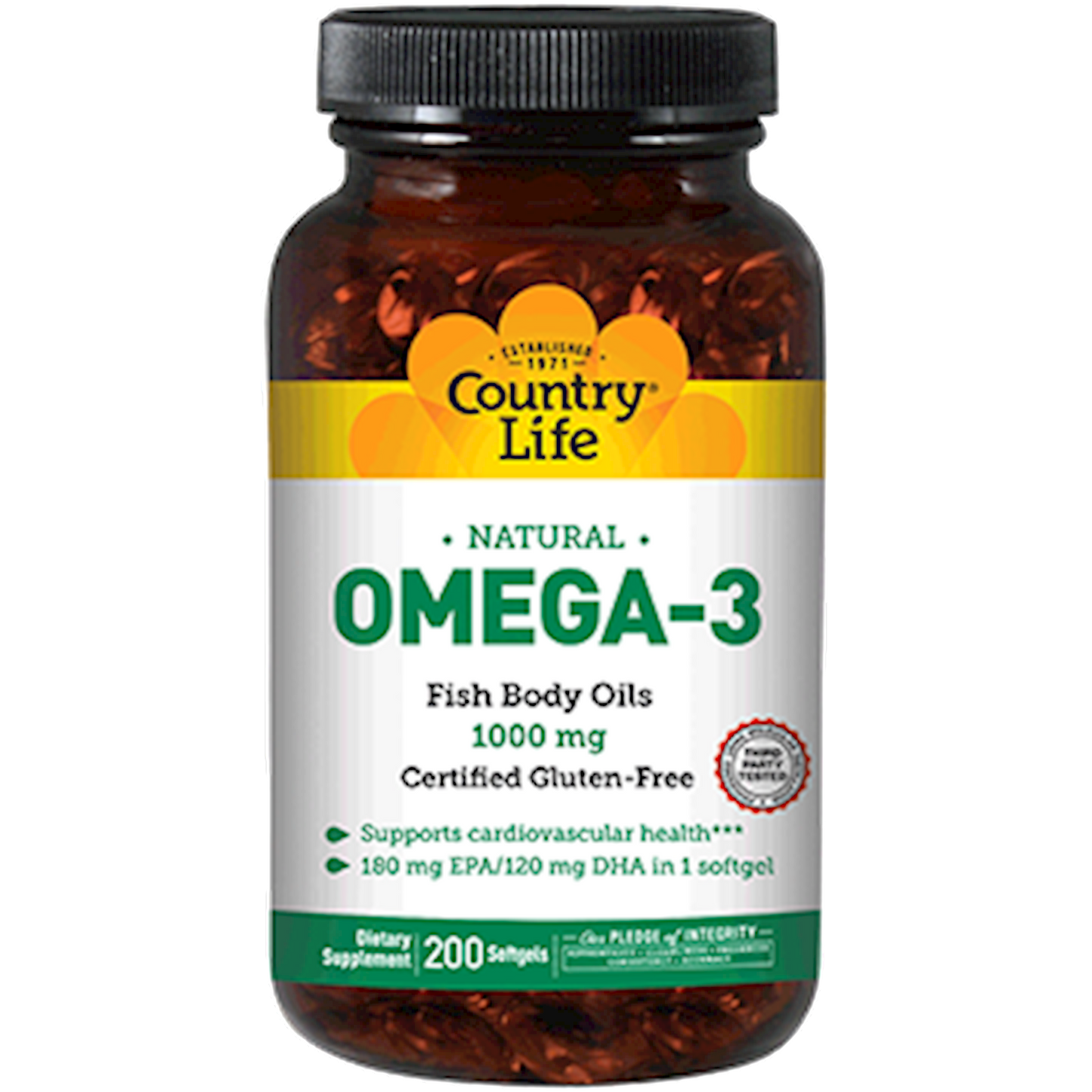 Omega-3 Fish Oil 1000 mg 200 gels