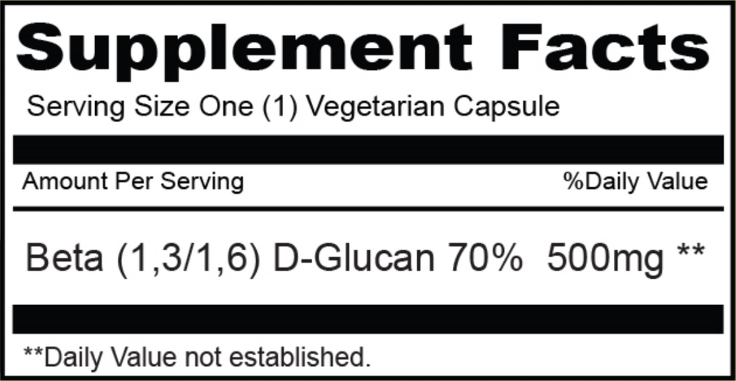 Beta Glucan 500 mg 100 vegcaps