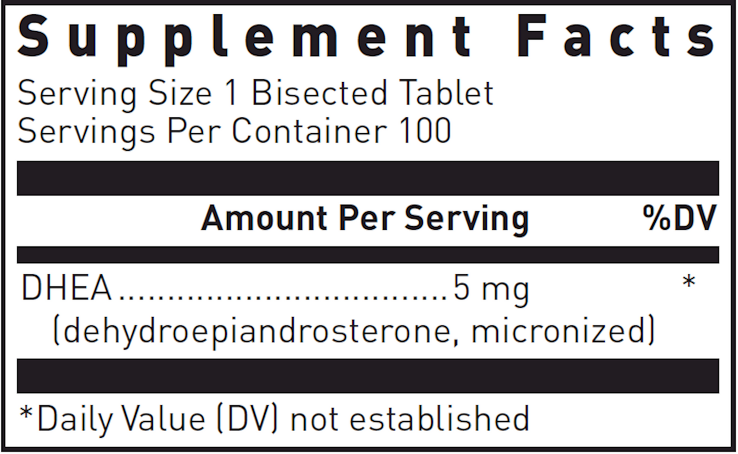 DHEA 5 mg 100 tabs