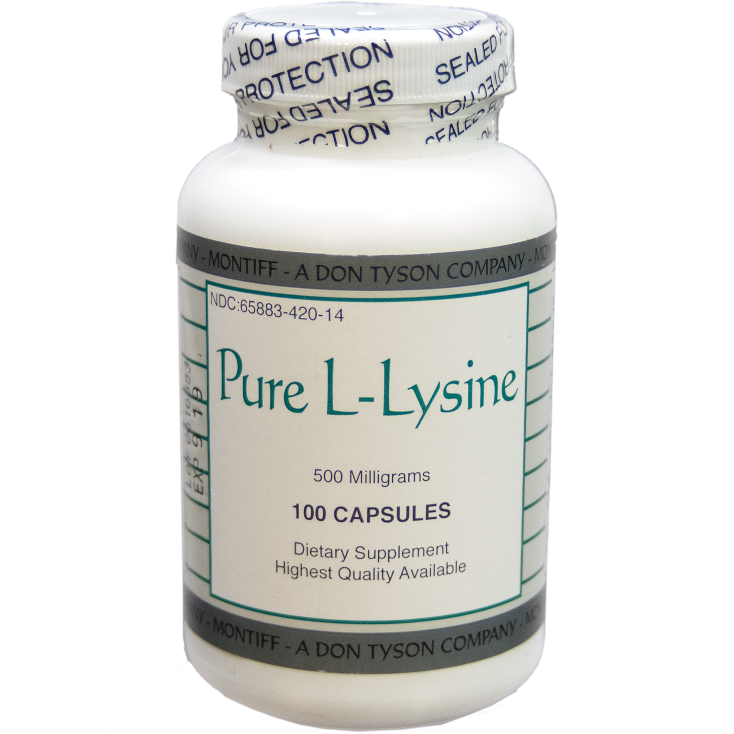 Pure L-Lysine 500 mg 100 caps