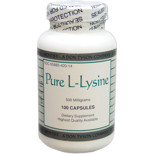 Pure L-Lysine 500 mg 100 caps