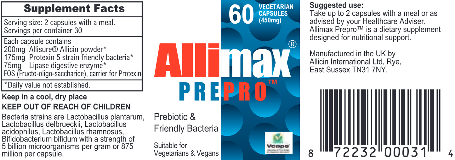 Allimax PrePro 60 vegcaps