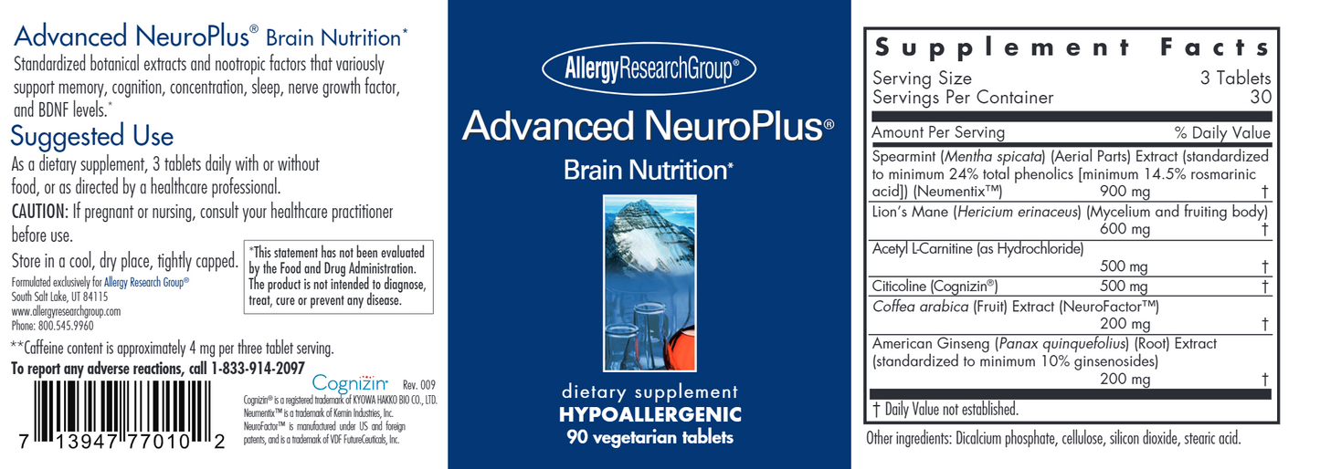 Advanced NeuroPlus 90 vegtabs