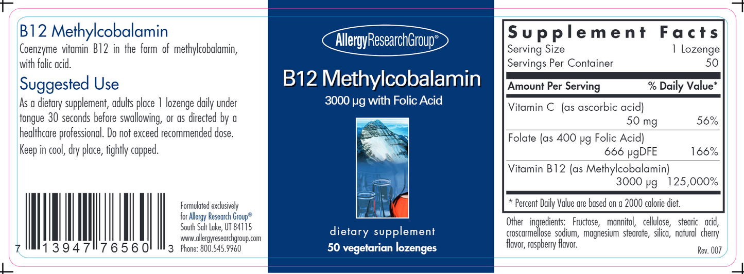 B12 Methylcobalamin 50 loz