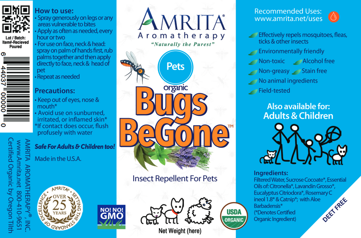 Org Bugs Be Gone for Pets Org. 4 fl oz