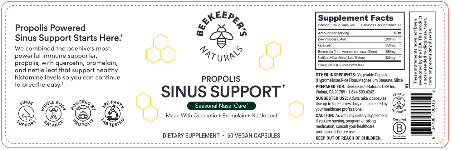 Propolis Sinus Support 60 caps