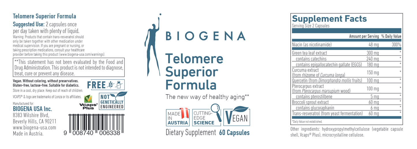 Telomere Superior Formula 60 vegcaps