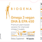 Vegan Omega 3 DHA & EPA 450 90 caps