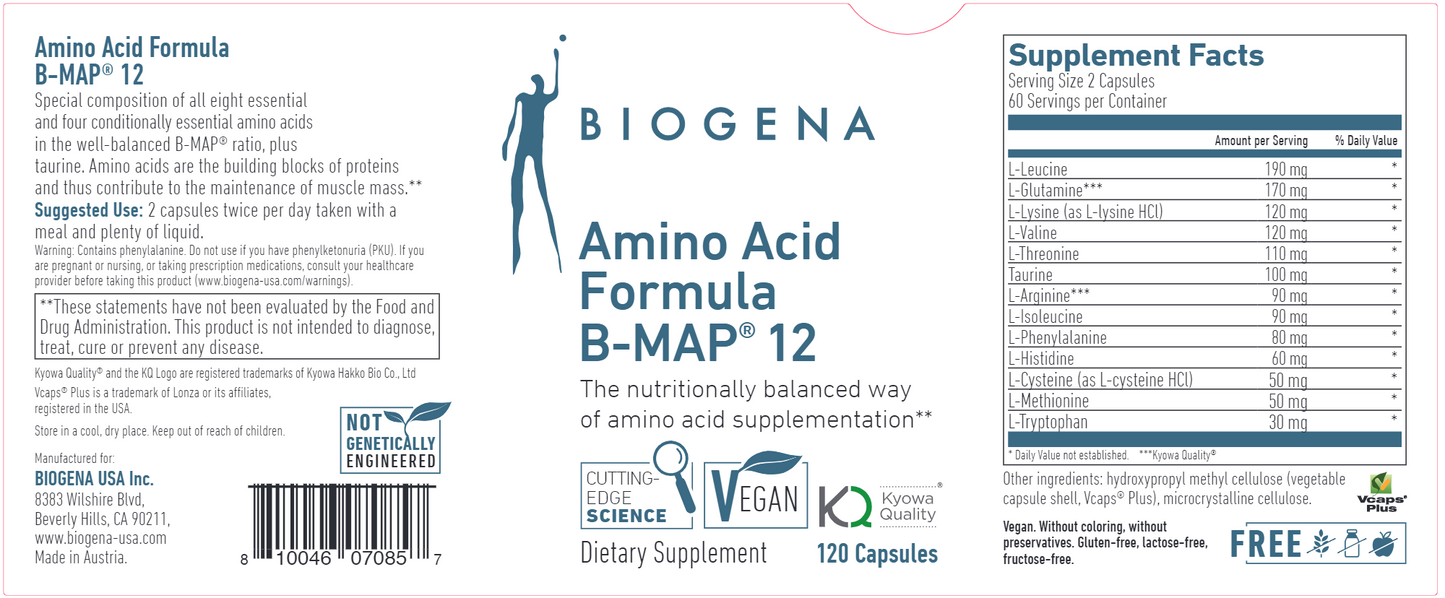 Amino Acid Formula B-MAP® 12 120 caps