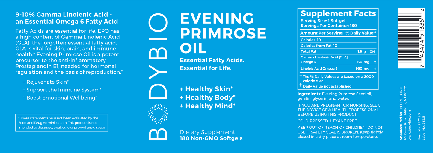 Evening Primrose Oil 180 gels