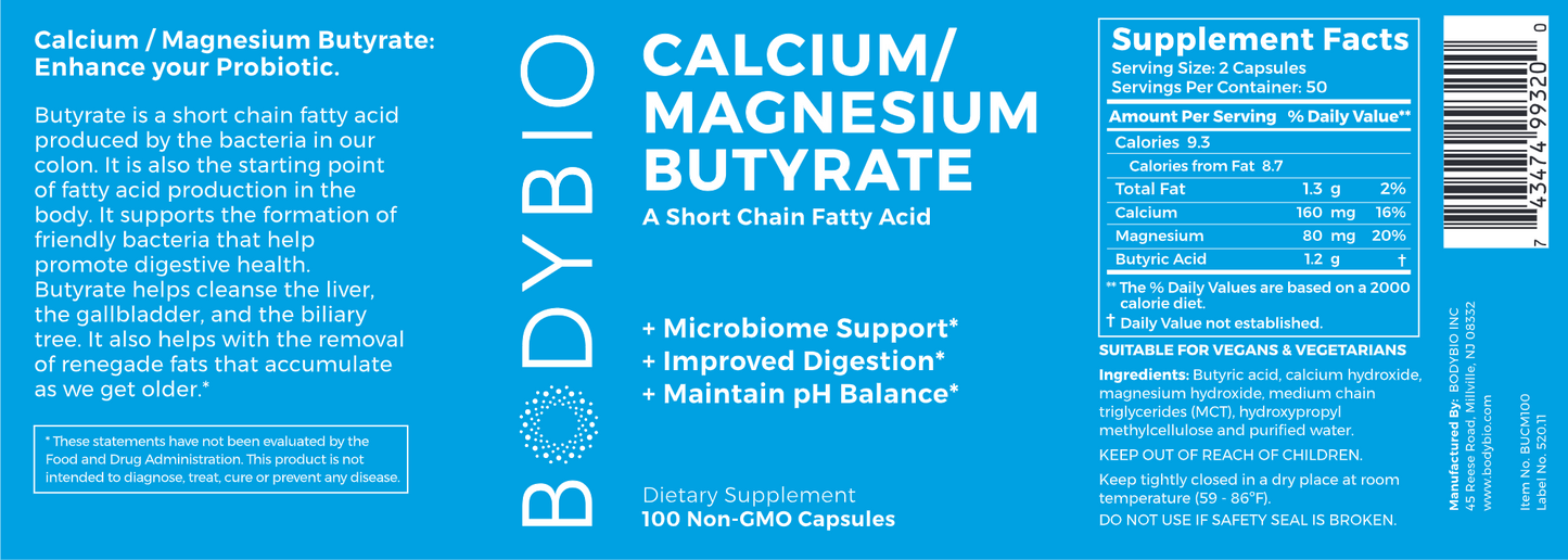 Cal-Mag Butyrate 100 caps