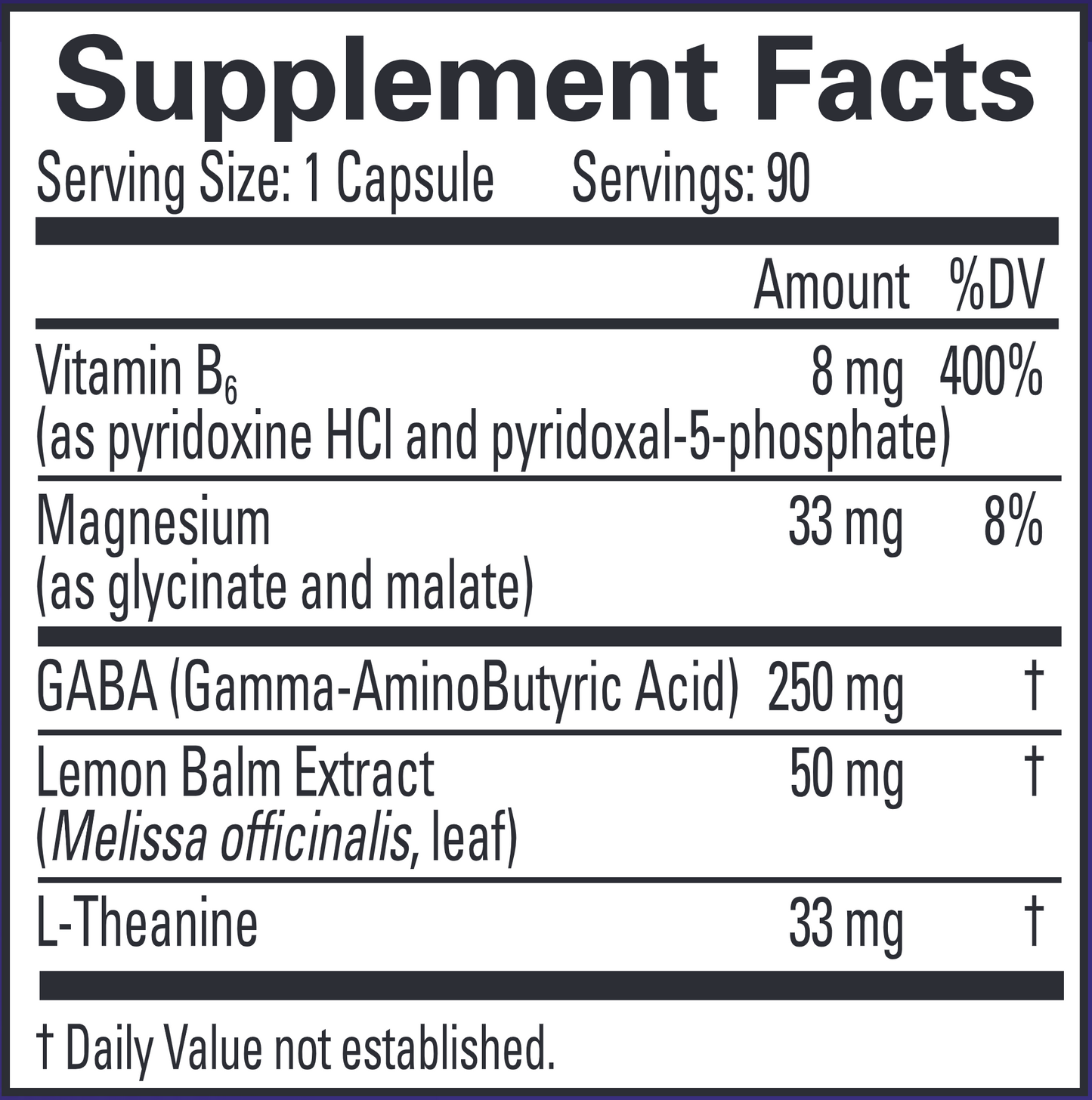 GABA Calming Support 90 caps