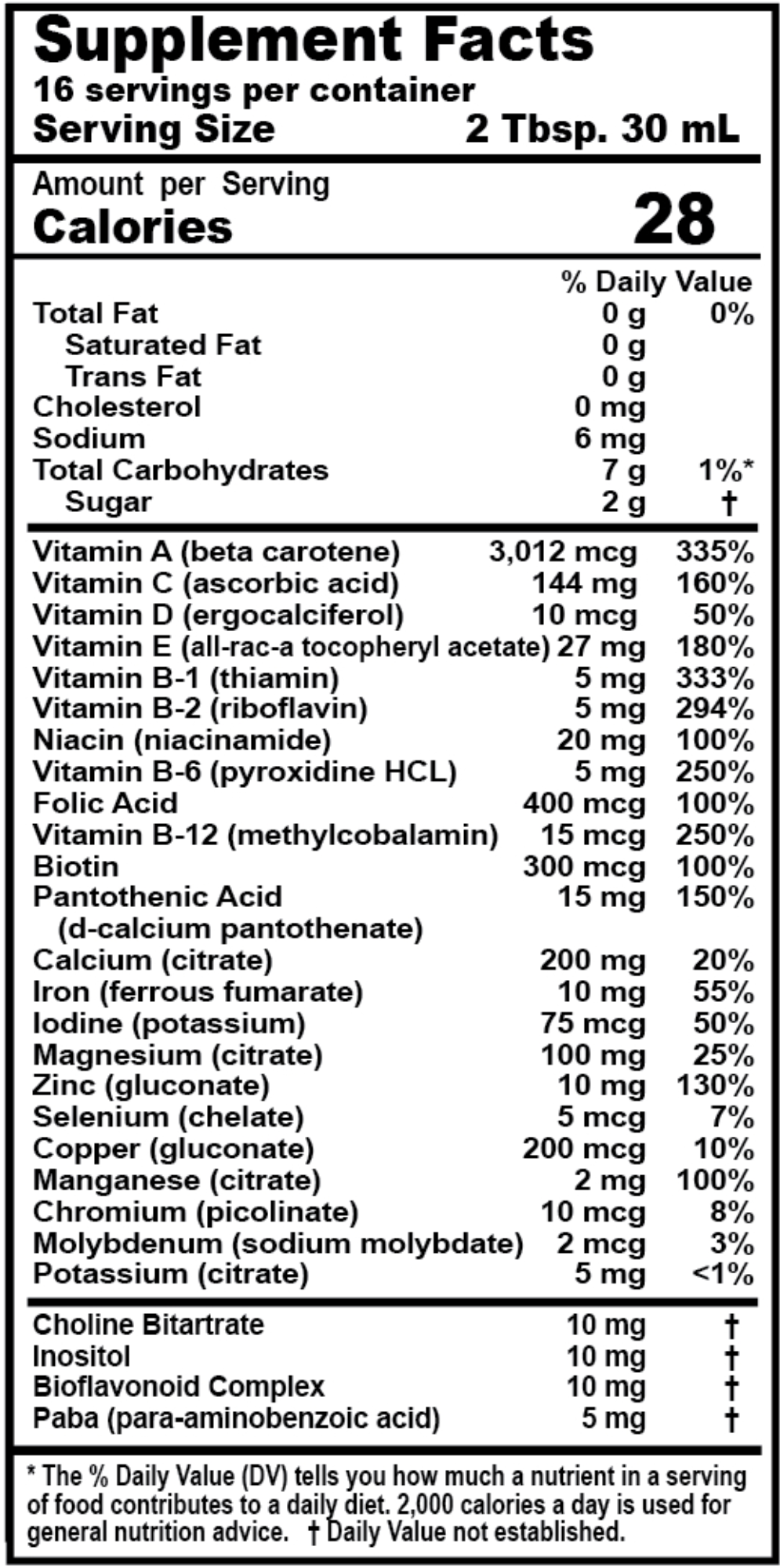 Children's Daily Multi 16 fl oz